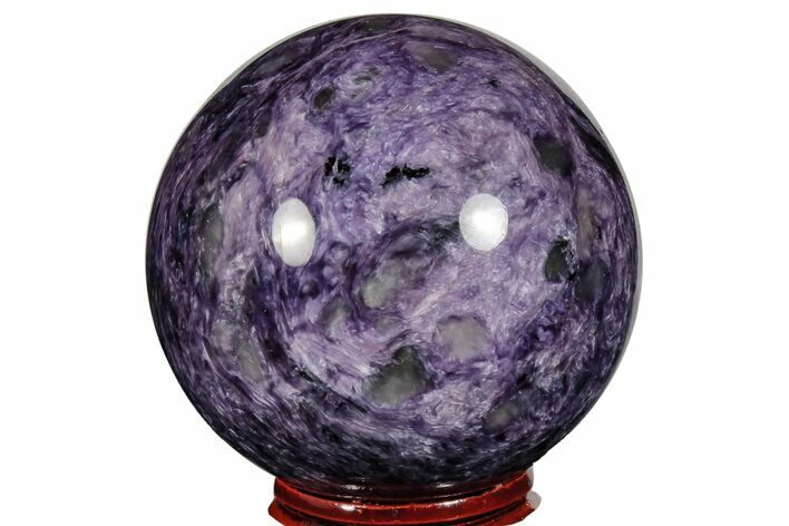 Polished Purple Charoite Sphere - Siberia #165455